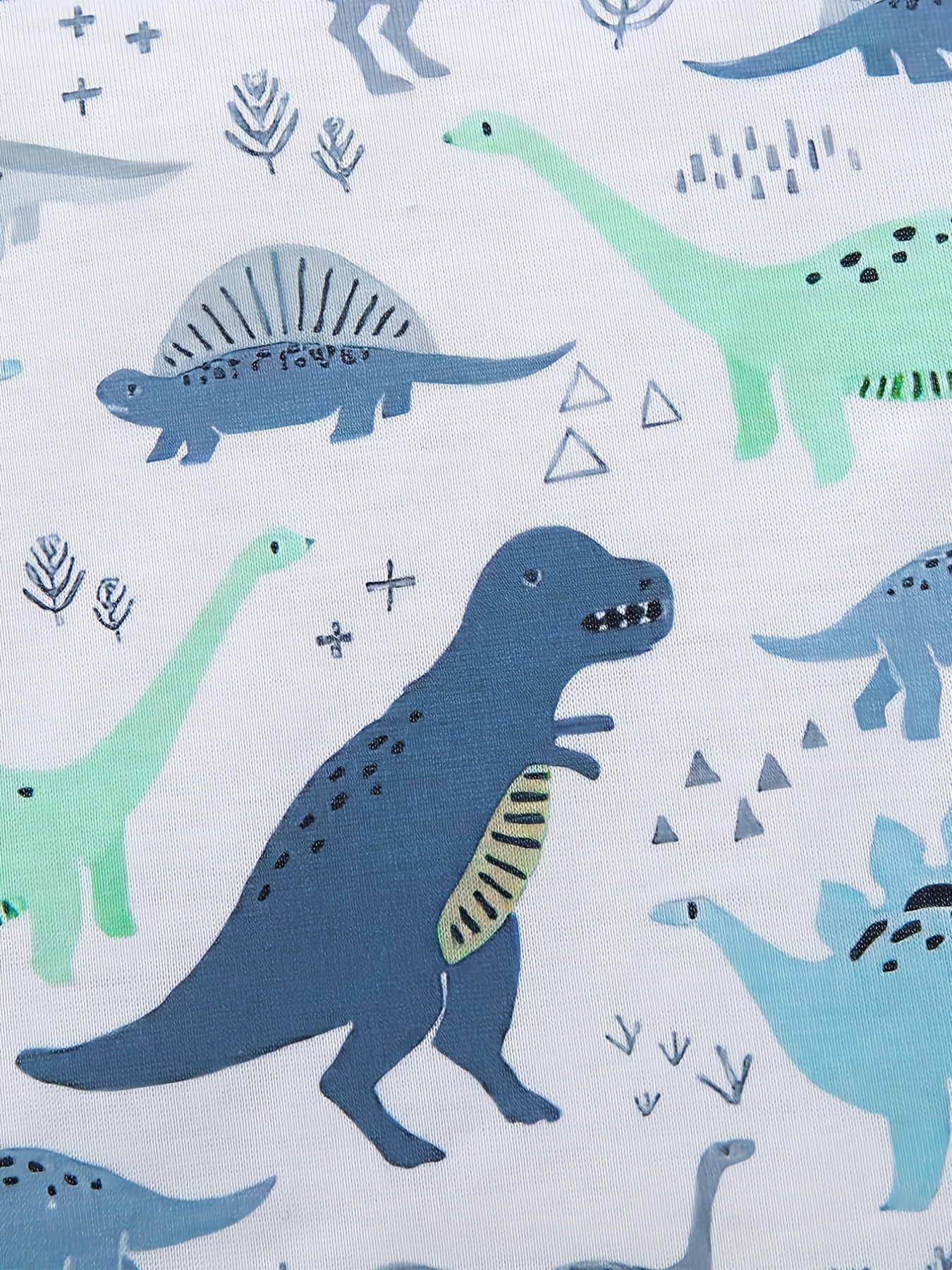 Boys Dinosaur Print Casual Outfit T-shirt & Shorts Set