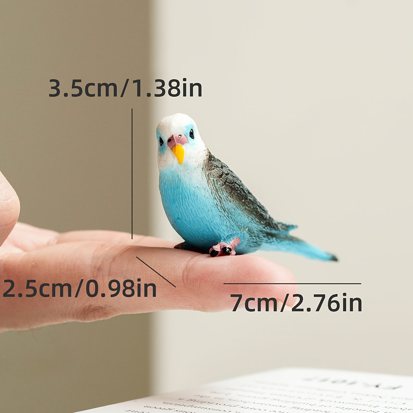 1pc Parrot Bird Model Durable PVC for Home Decor Garden Potting DIY Projects