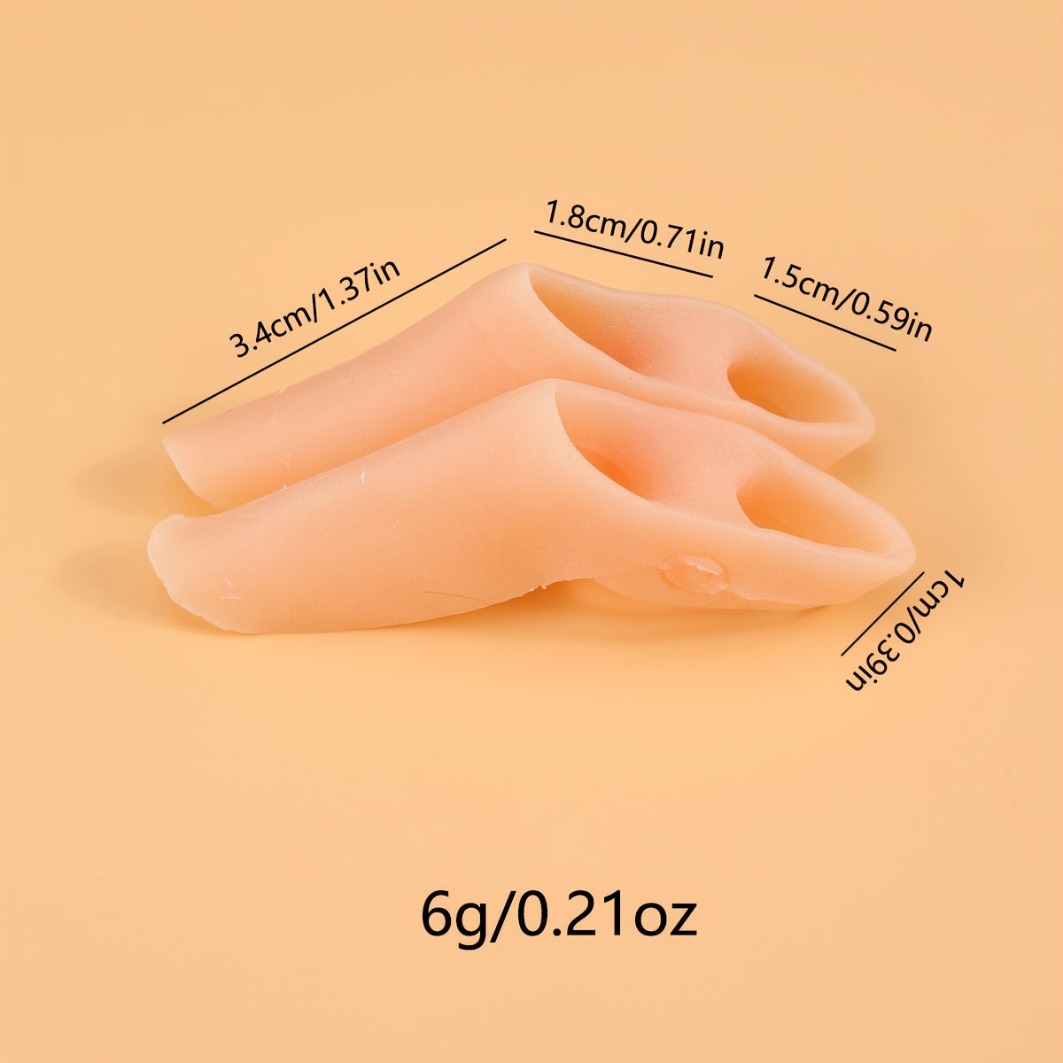 Toe Varus Correction Silicone Sleeve, 1 Pair