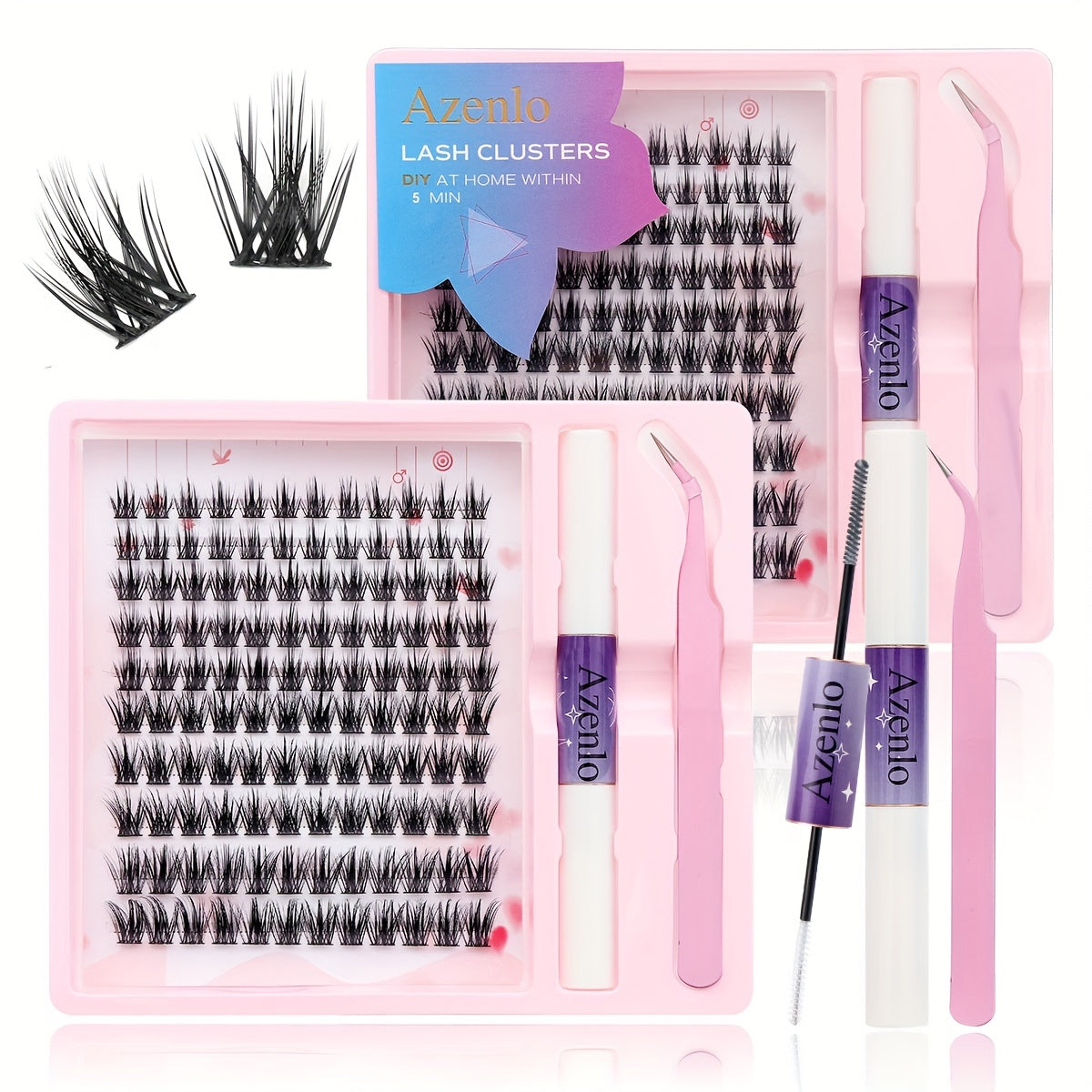 Individual Clusters Eyelash Extensions DIY Kit
