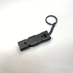 High Decibel Whistle Stainless Steel Keychain Pipe Outdoor Emergency Tool
