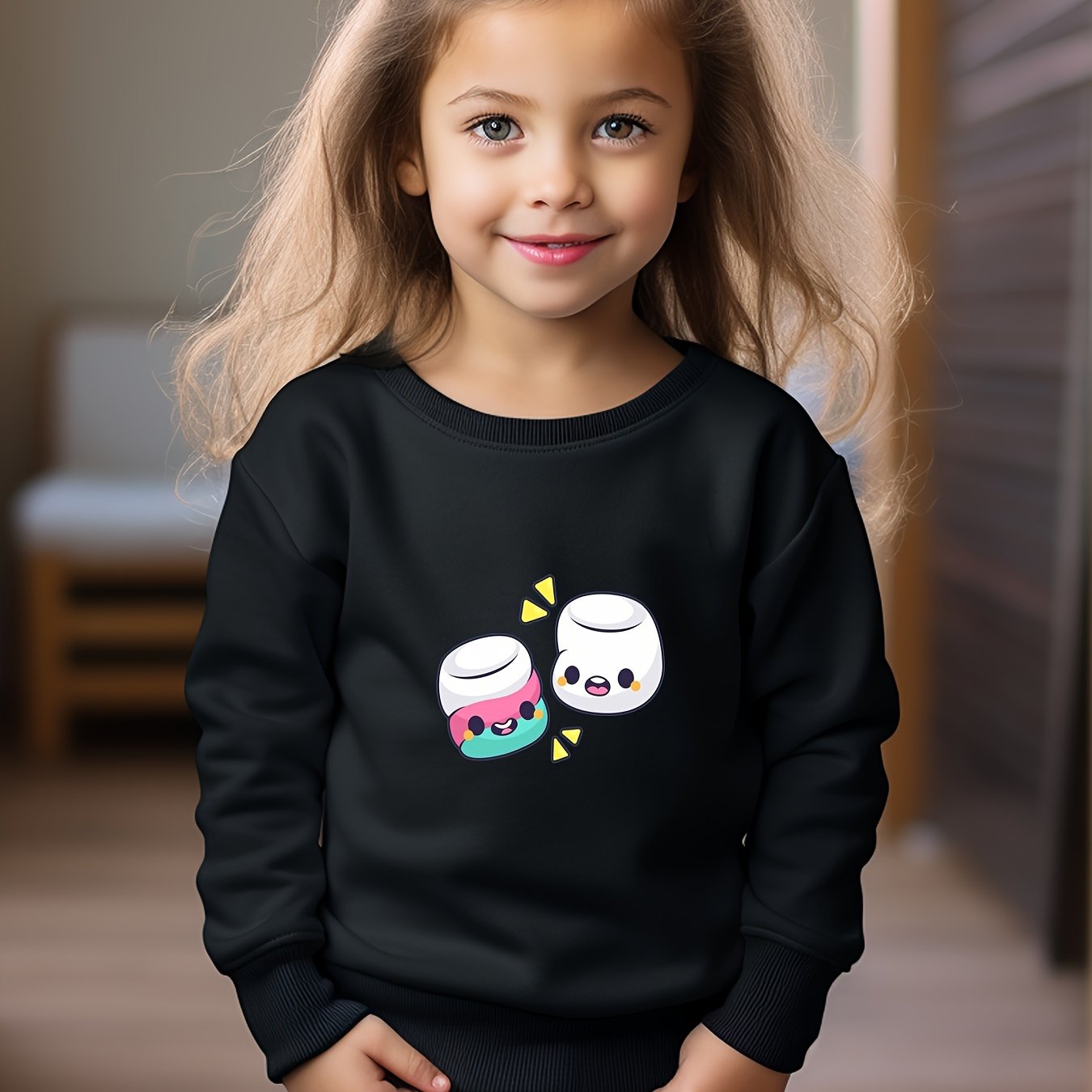 OERYUI Kids Cartoon Graphic Sweatshirt Comfy Pullover Gift Christmas