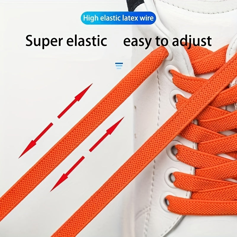2pcs No Screws Required Elastic Laces for Sneakers