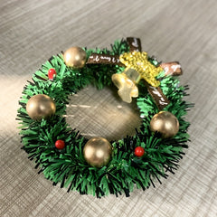 Mini Christmas Wreath Ornament Tree Pendant Decoration