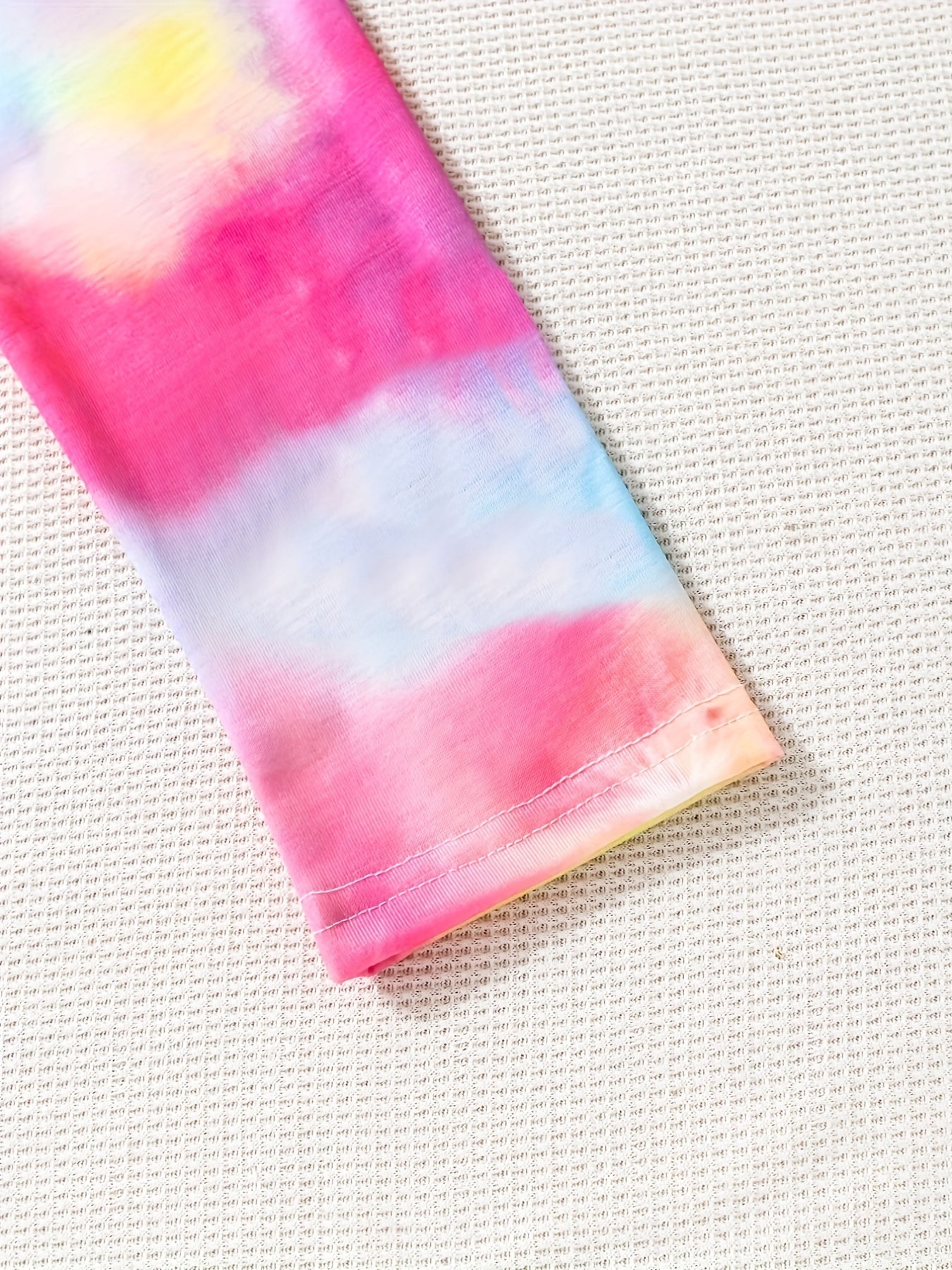 Girls Colorful Tie dye Soft Thin Legging Slightly Stretch Long Pants
