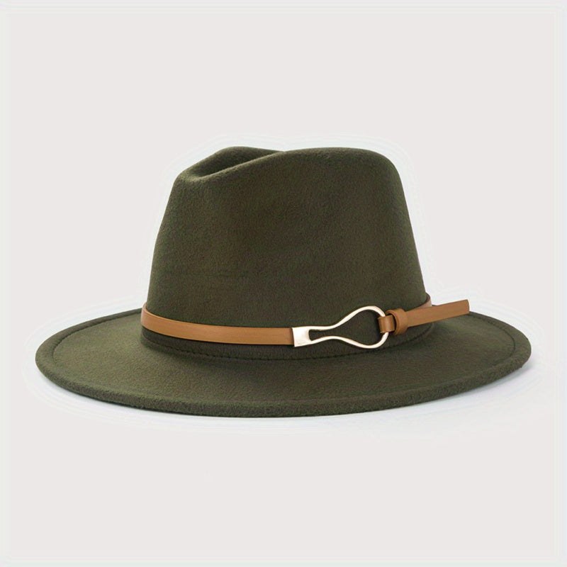 Vintage Wide Brim Felt Hat Unisex Sun Hats