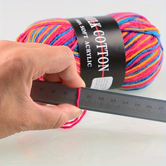 Colorful Milk Cotton Yarn for DIY Knitting and Crocheting