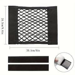 Large Capacity Hook and loop Mesh Garbage Bag Car Wash Storage Net