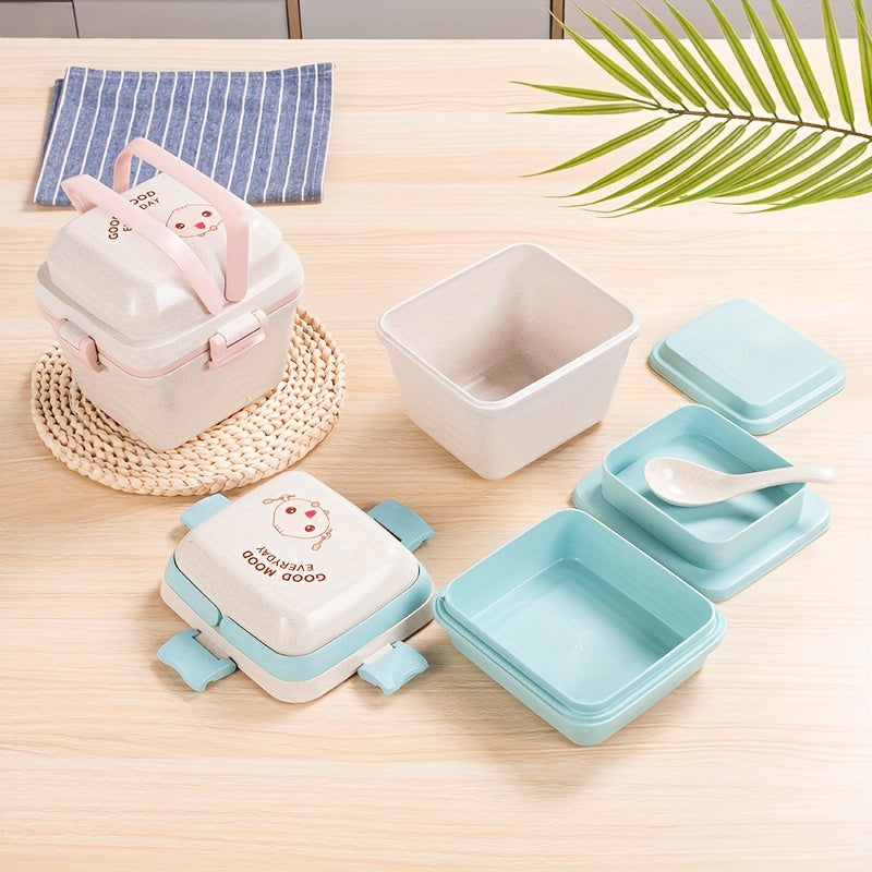 Portable Three-layer Lunch Box Leakproof Bento Box