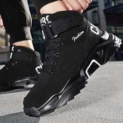 Men's Lace up Sneakers Ankle Boots Athletic Shoes