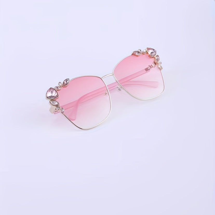 Men's Sunglasses Bead Decor UV Resistant Sunglasses