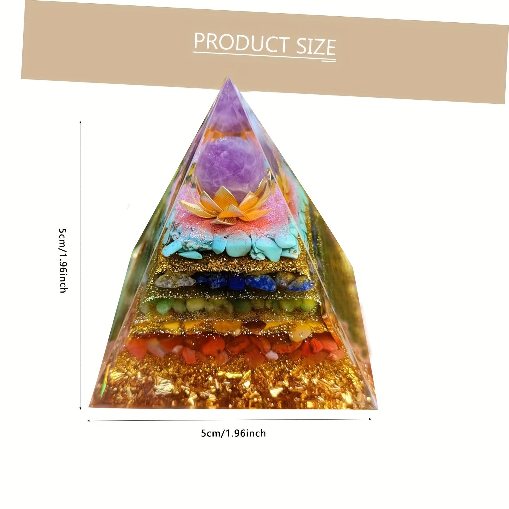 Natural Crystal Pyramid Healing Reiki Chakra Meditation Stone