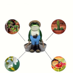 Resin Funny Frogs Garden Statue Frog Yard Decor Outdoor Gardening Decorations