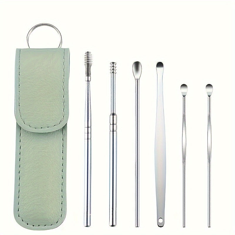 Ear Wax Removal Tool Set with Leather Case