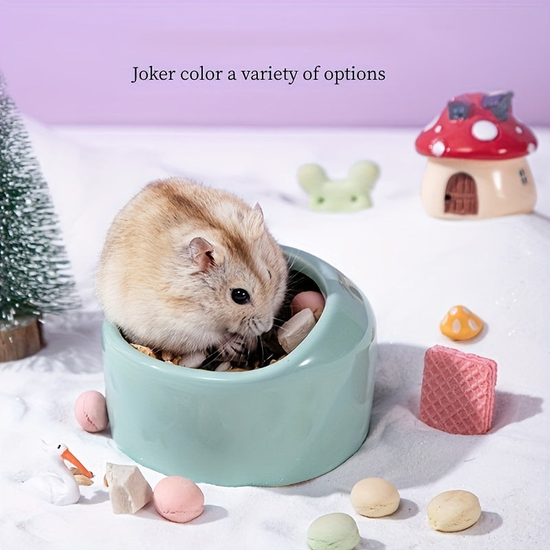 Hamster Food Basin Anti flip Pet Bowl Small Animal Supplies