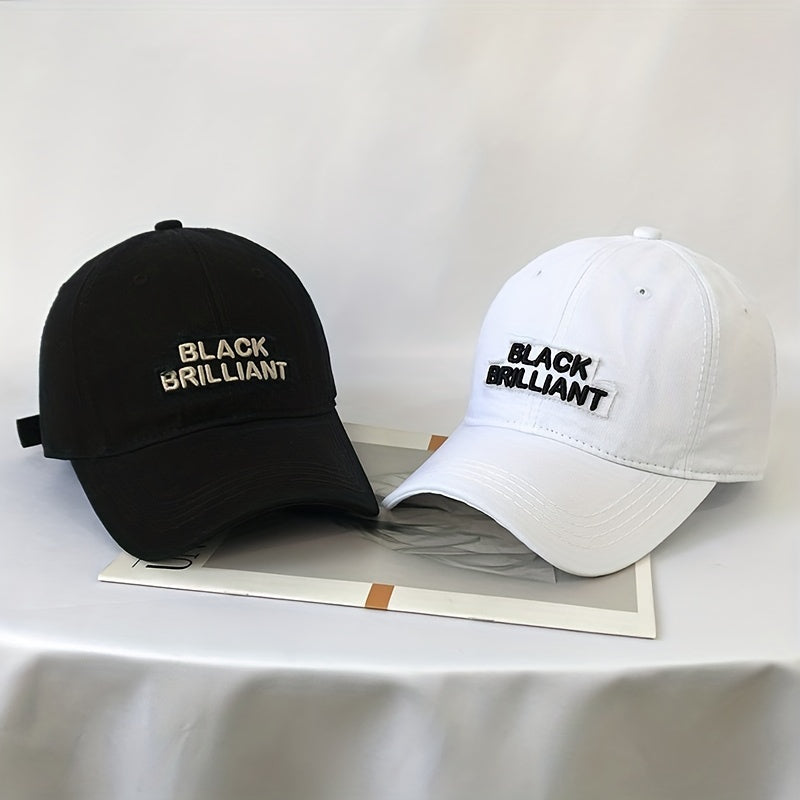 Letter Embroidery Patch Baseball Cap Unisex Cotton Couple Sun Hat