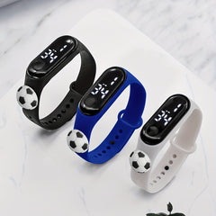 Boys LED Touchable Cartoon Football Sports Watch