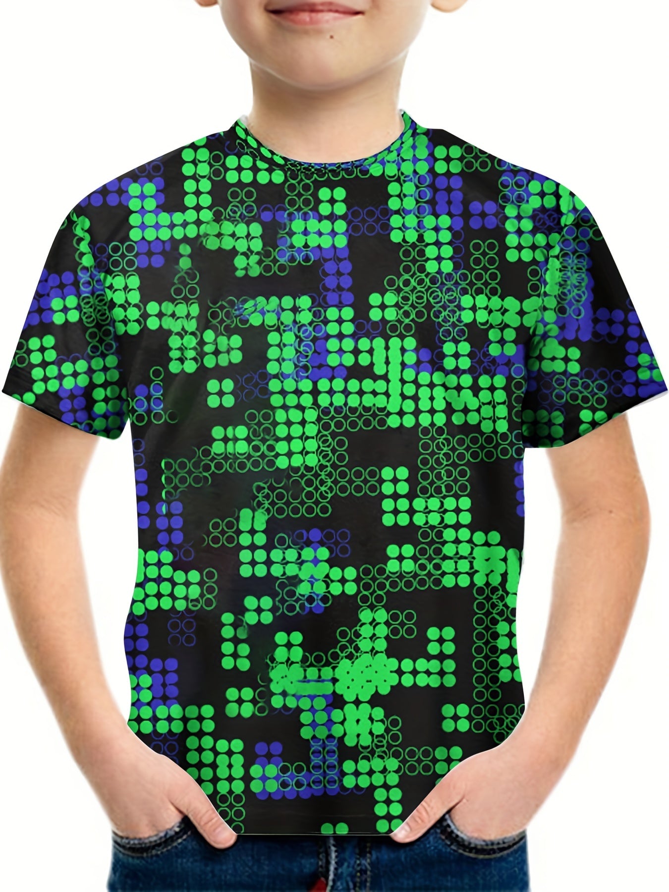 Kids 3D Optical Illusion Graphic Tee