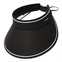Wide Brim Foldable Visor Hat Adjustable Solid Outdoor Cycling Sun Hats