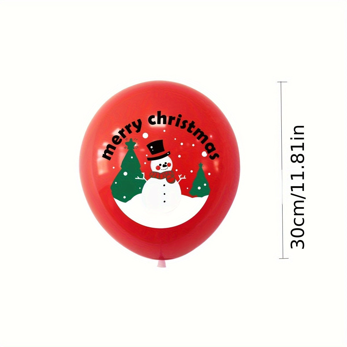 Christmas 12" Latex Balloon Elk Santa Claus Home Decoration