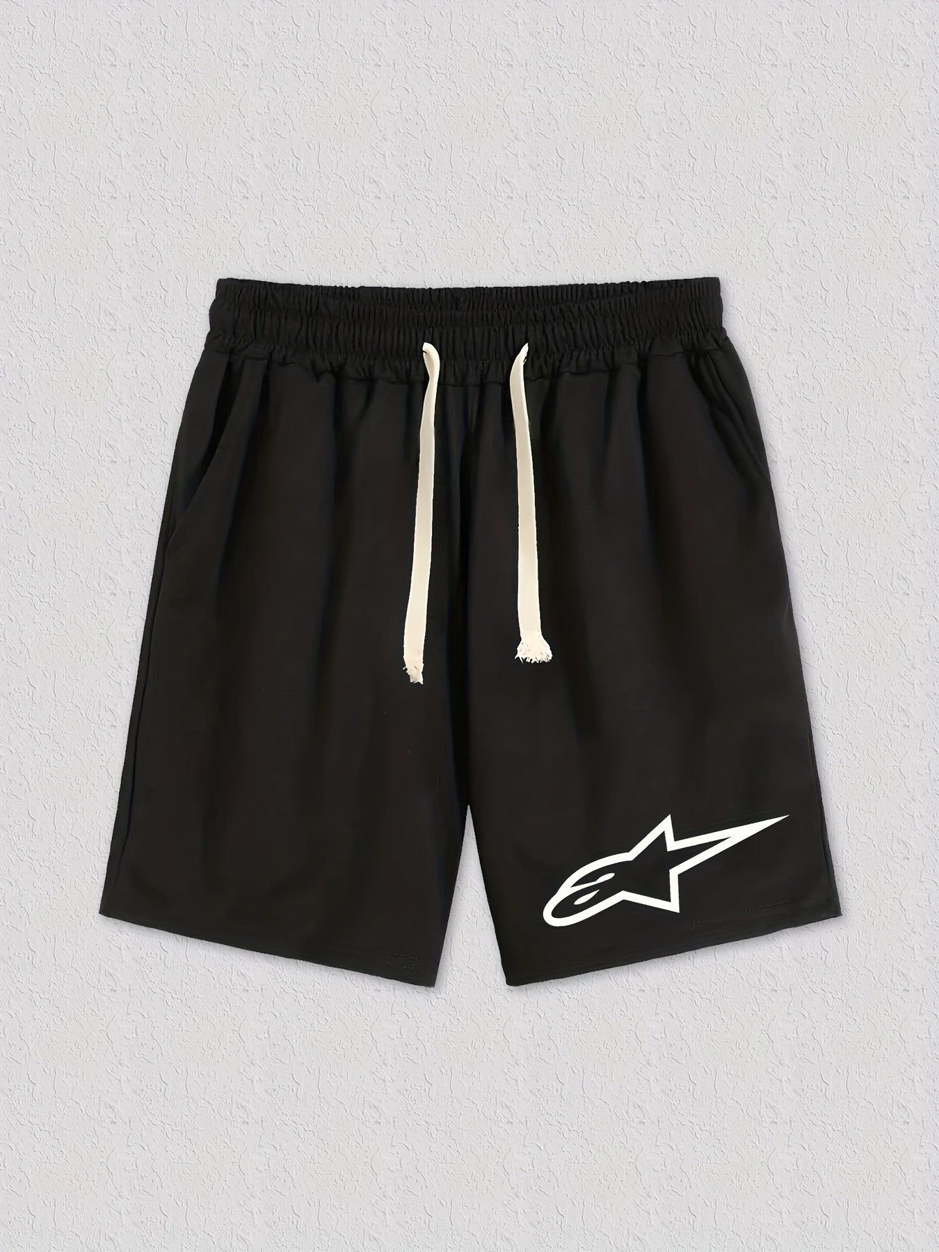 Men's Star Pattern Drawstring Shorts