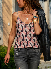 Floral Print Cami Top Sleeveless Crew Neck Casual Every Top