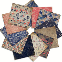 24pcs Retro Pattern Background Paper DIY Photo Album Scrapbook