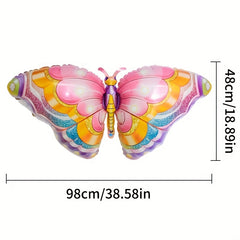 2pcs Butterfly Side Flying Butterfly Foil Balloon for Kids Party Decor