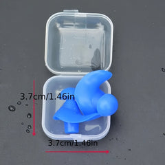 Reusable Silicone Ear Plugs for Swimming & Surfing with Storage Box
