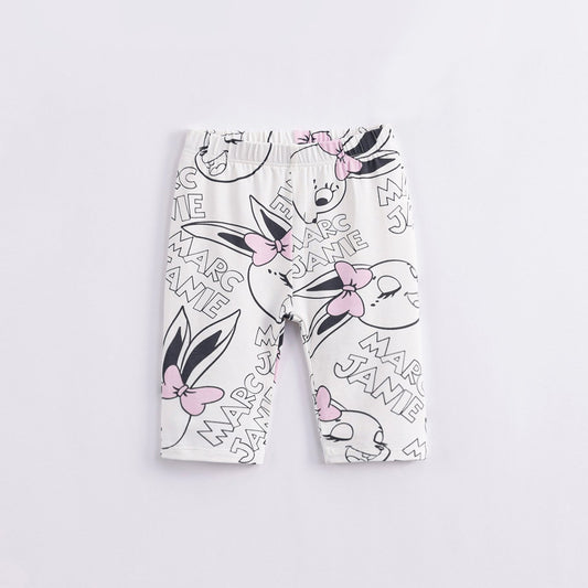 Girls Summer Breathable Leggings, Assorted Colors, Thin Cropped Pants