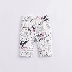 Girls Summer Breathable Leggings, Assorted Colors, Thin Cropped Pants