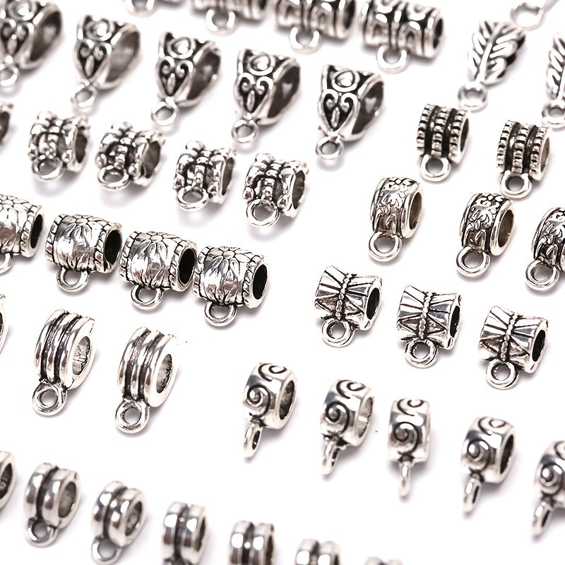 120Pcs Metal Connectors Spacer Beads for DIY Jewelry Making