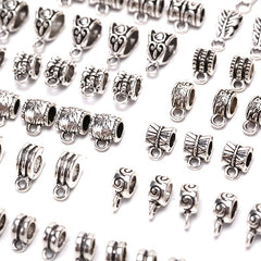 120Pcs Metal Connectors Spacer Beads for DIY Jewelry Making