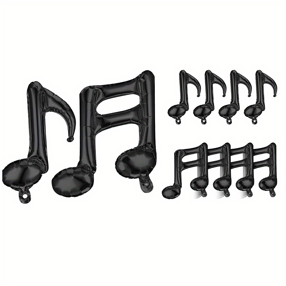 10pcs Musical Note Foil Mylar Balloon Music Party Decoration