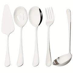 7Pcs Stainless Steel Cutlery Set Dinnerware Kitchen Tableware Set