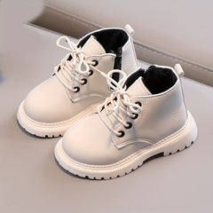 Boys Vintage Zipper Boots Non Slip Indoor Outdoor Spring Autumn
