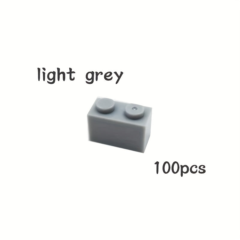100pcs Small Particle Building Blocks 3004 Set 1X2 High Brick Accessories