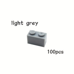 100pcs Small Particle Building Blocks 3004 Set 1X2 High Brick Accessories