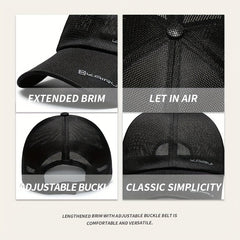 Mesh Sunshade Breathable Baseball Cap Letter Embroidery