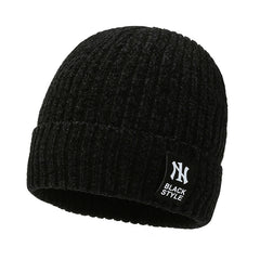 Men's Plush Knitted Hat Snow Nile Wool Line Ear Protection Youth Cold Proof