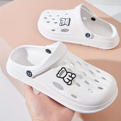 Men's Slip On Platform Clogs With Charms Outdoor Comfy Anti skid