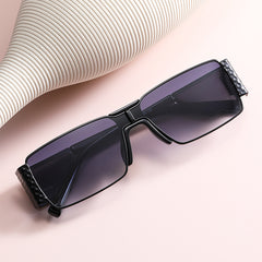 Small Frame Square Sunglasses Black