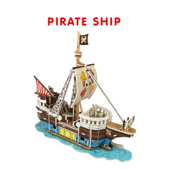 Pirate 3D Model Puzzle DIY Toy for Kids, Fun Toys Expand Thinking