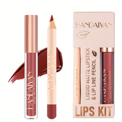 Non Stick Cup Lip Gloss and Lip Liner Combo Set