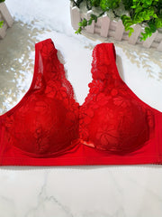 Lace Wireless Push-Up Bra for Women