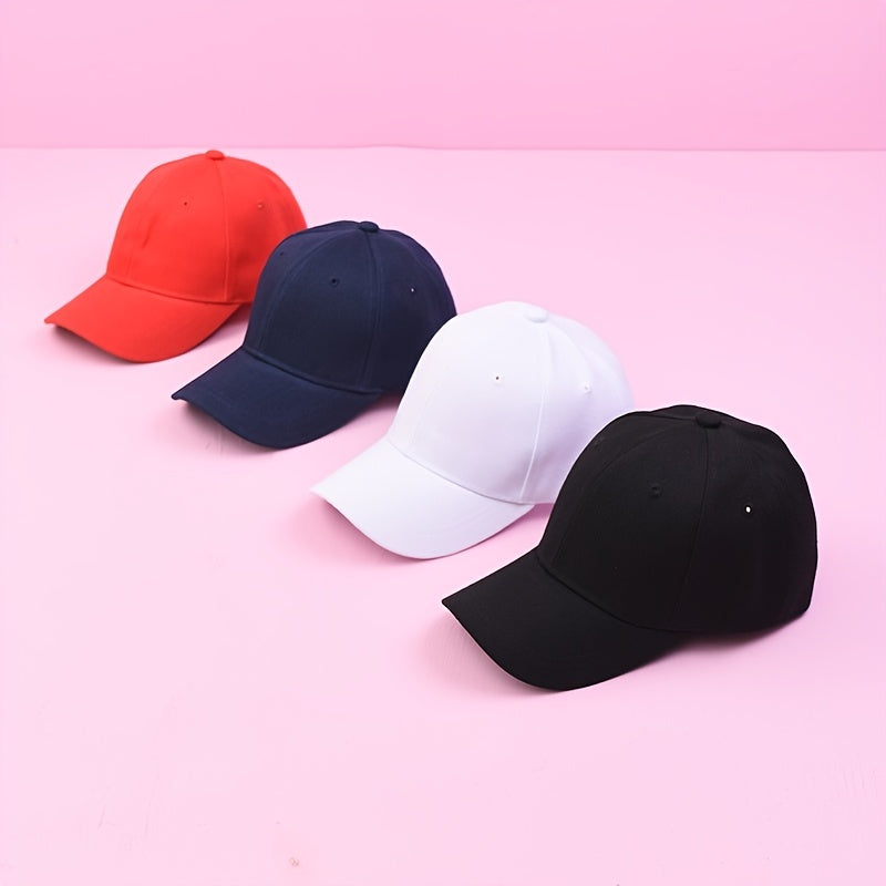 Kids Solid Baseball Cap Outdoor Sports Boys And Girls