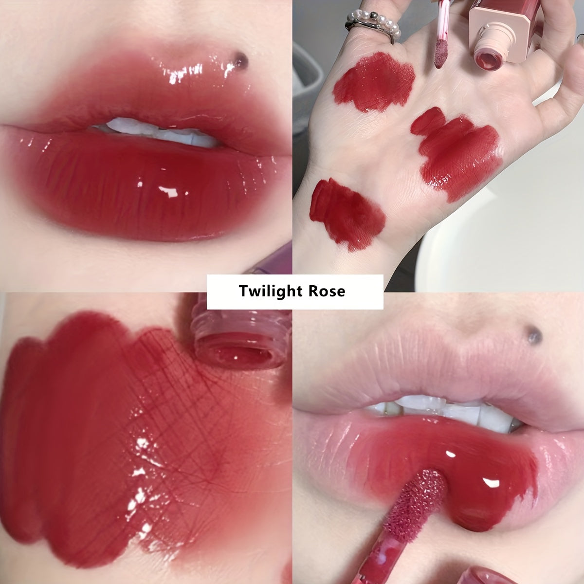 Bright Water Gloss Lip Glaze Non Stick Cup Glass Lip Plumping Lip Rendering