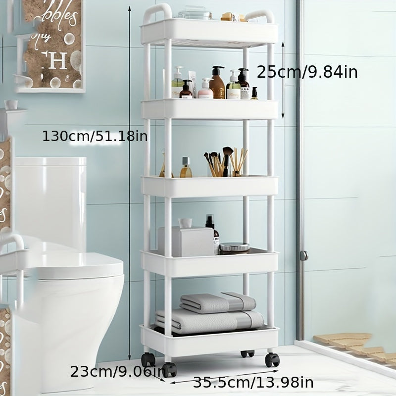 Household Snack Small Cart Large Capacity Organizer Living Room Floor Rack