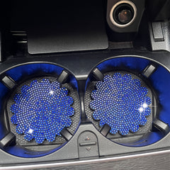 Non Slip Car Coaster Round Silicone Pad Cup Holder Protects Car from Spills