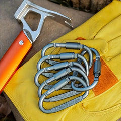 Aluminum D-ring Buckle Carabiners for Outdoor Camping